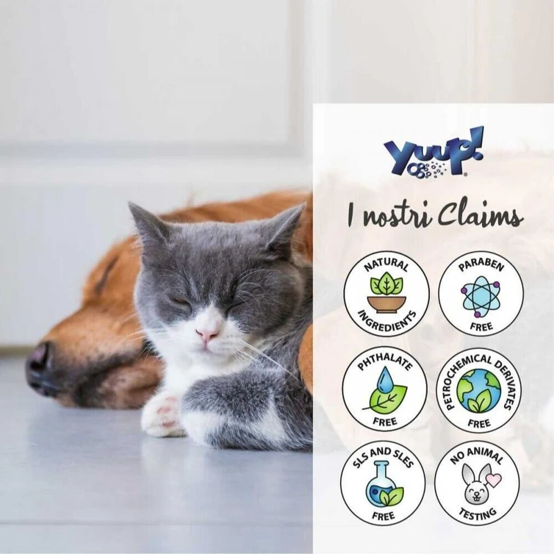 Yuup Shampoo Universale per Cani e Gatti Ideale per Tutti i Tipi di Manto 250ml