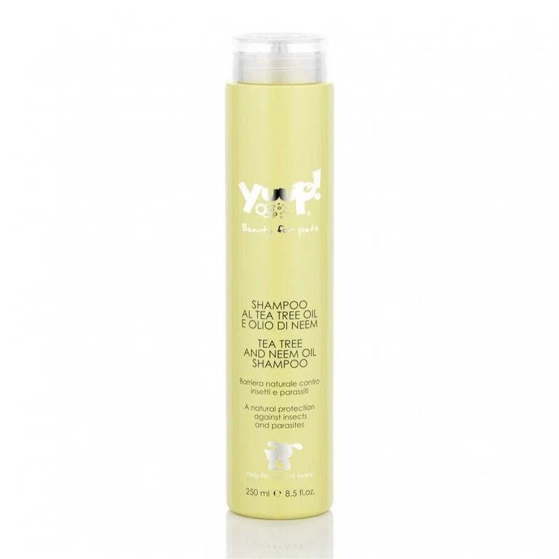 Yuup Shampoo Tea Tree Oil Olio Di Neem per Cani e Gatti Effetto Barriera 250ml