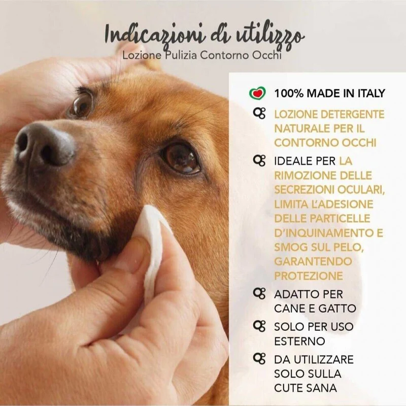 Yuup Lozione Pulizia Occhi per Cani e Gatti Detergenza del Contorno Occhi 150ML