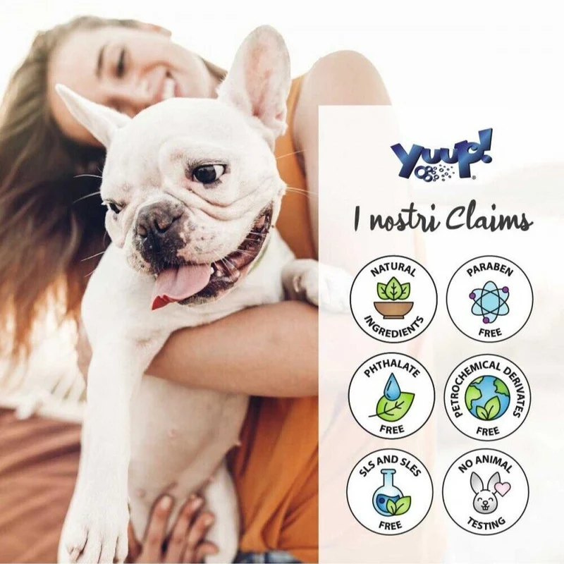 Yuup Shampoo Controlla Odore per Cani e Gatti Ideale Contro Cattivi Odori 250ml
