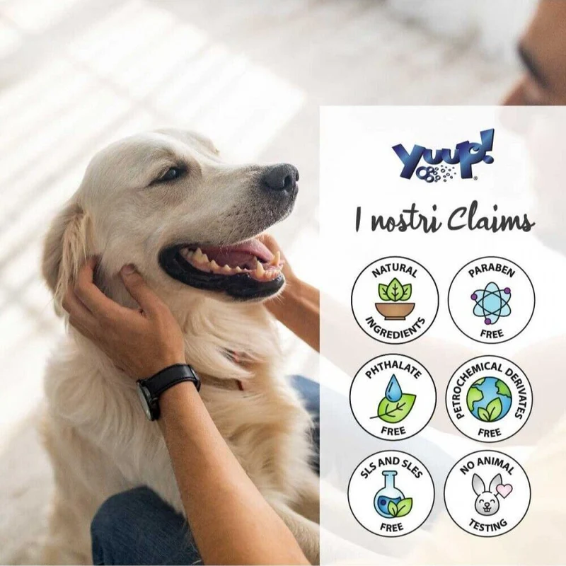 Yuup Shampoo Sbiancante Manti Chiari per Cani e Gatti ad Azione Sbiancante 250ml