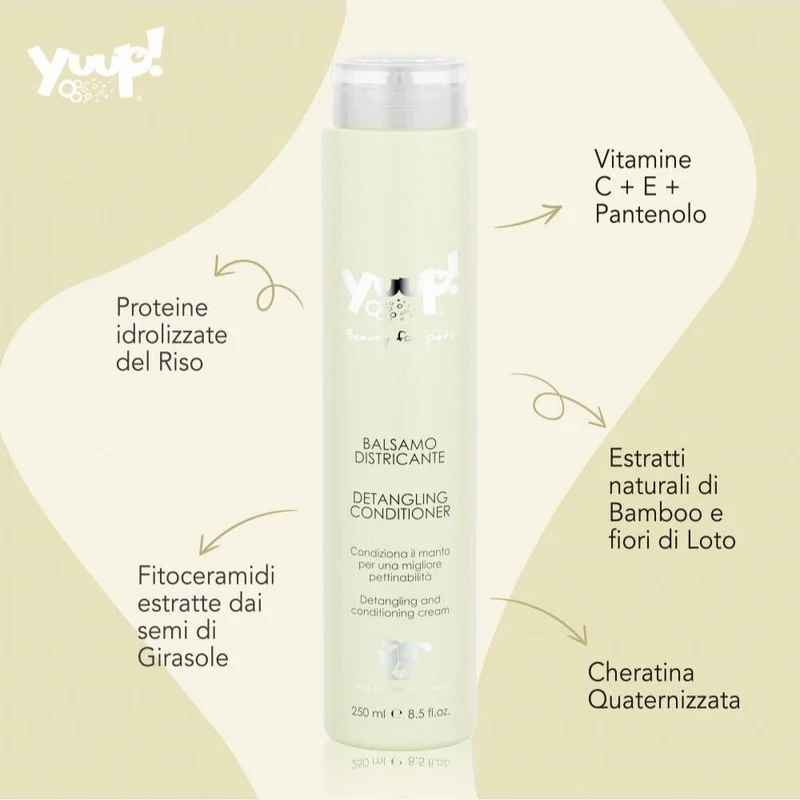 Yuup Balsamo Districante per Cani e Gatti Azione Condizionante Lisciante 250ml