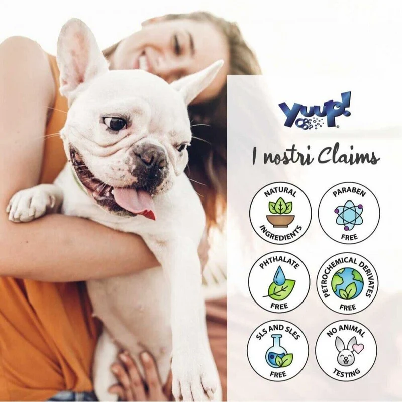 Yuup Lozione Pulizia Orecchie per Cani e Gatti Detergente Deodorante 150ML