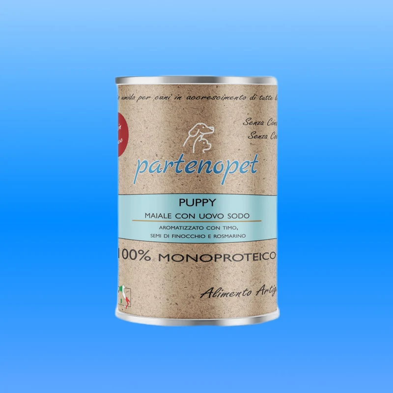Partenopet Puppy Patè Maiale e Uovo Grain Free 400 g