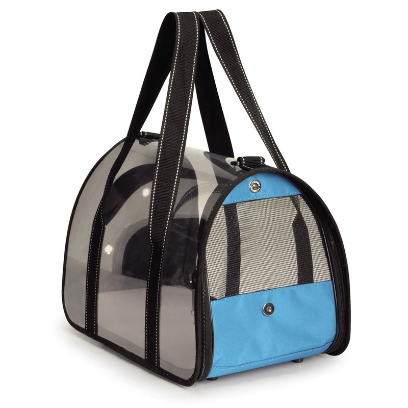Camon Trasportino Borsa per Cani Piccoli e Gatti Viaggia con Stile, Comfort e Visibilità a 360°