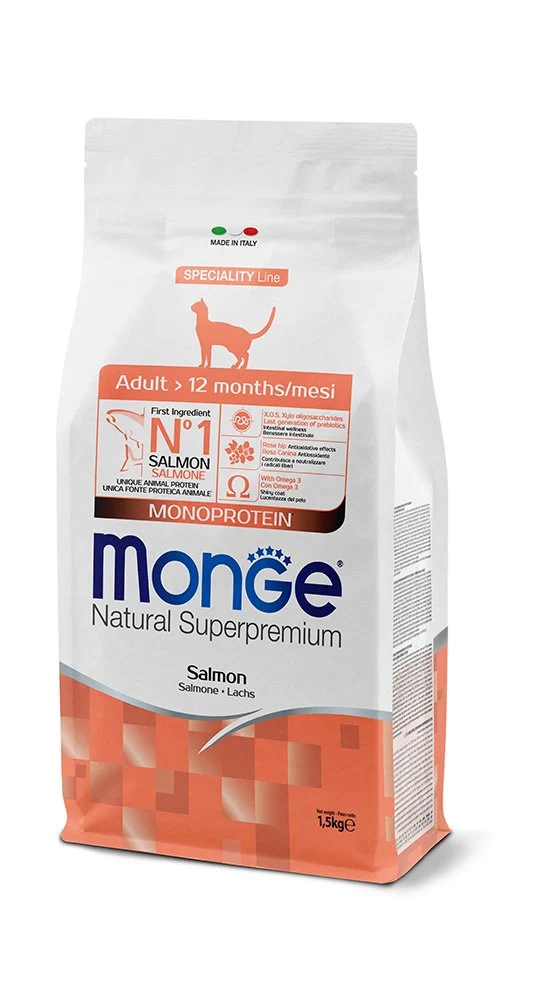 Monge Natural Superpremium Adult Monoprotein Salmone 1,5kg