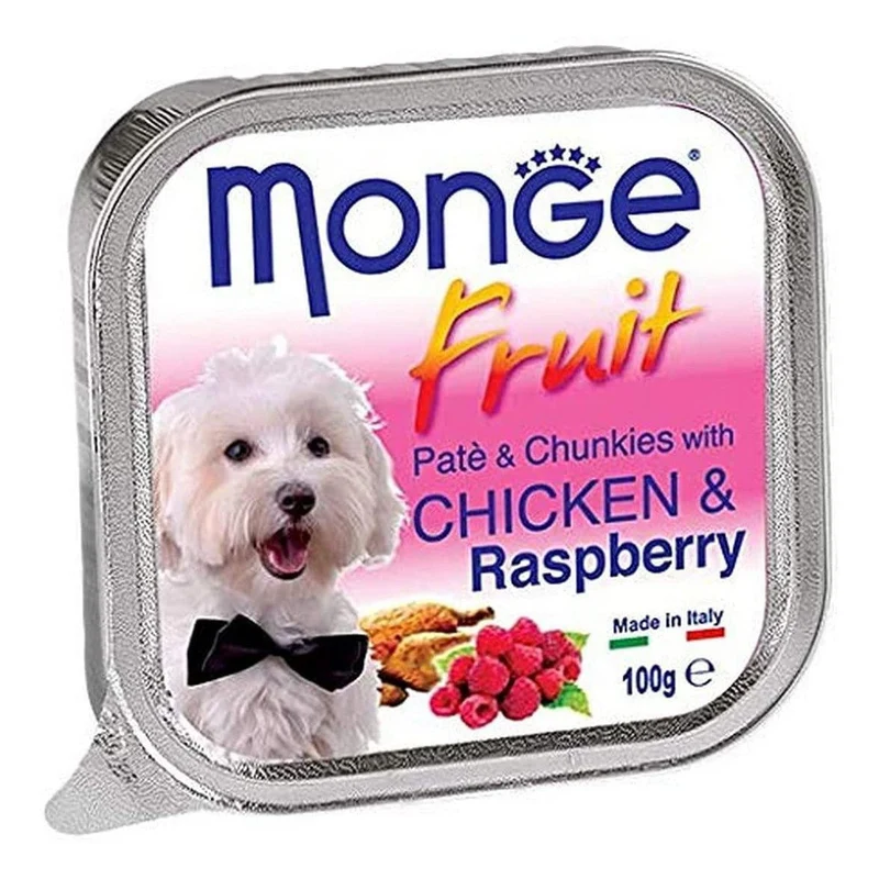 Monge Fruit Paté Bocconcini Pollo e Lamponi 100g