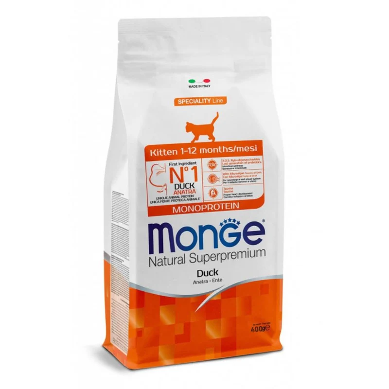 Monge Kitten Monoprotein Anatra 400g