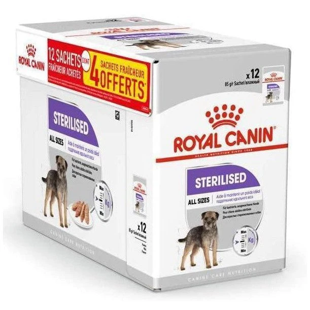 12x85g Royal Canin Veterinary Weight Sterilized Loaf Cane