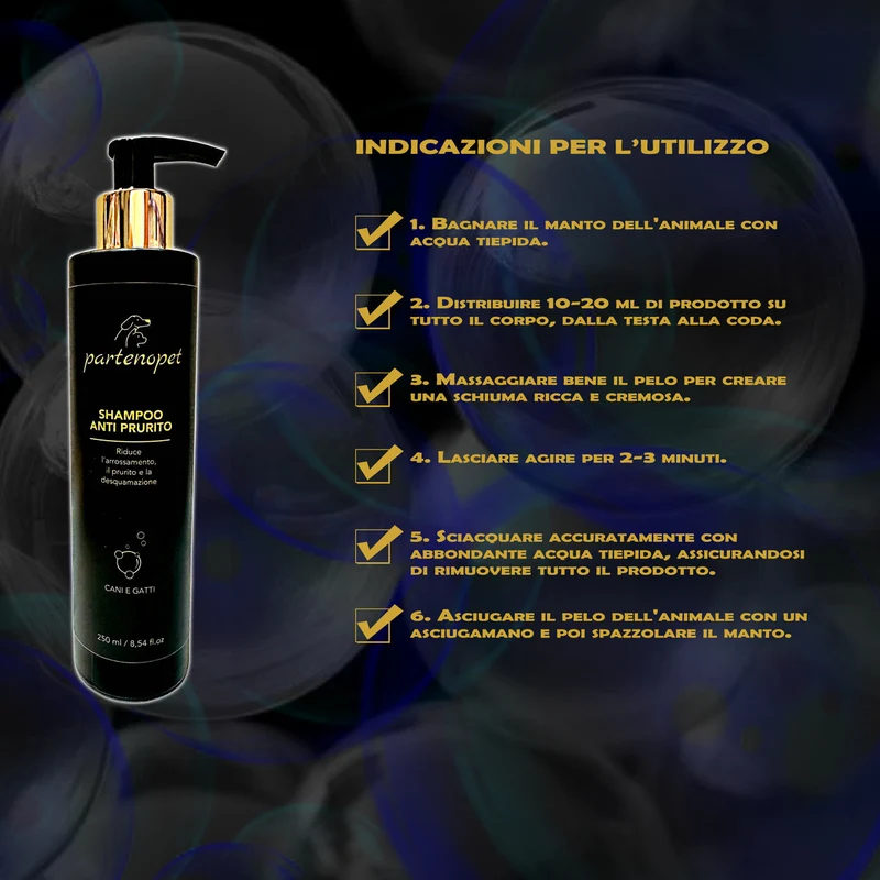Partenopet Shampoo Cani e Gatti con Piroctone Olamina 250 ml