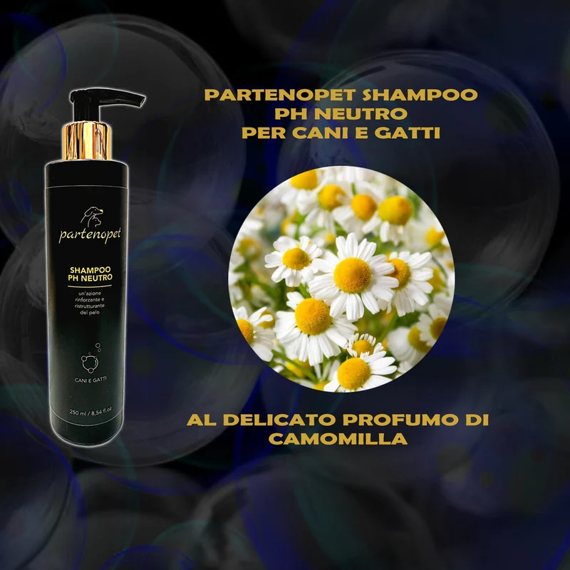 Partenopet Shampoo pH Neutro Cani e Gatti Camomilla 250 ml