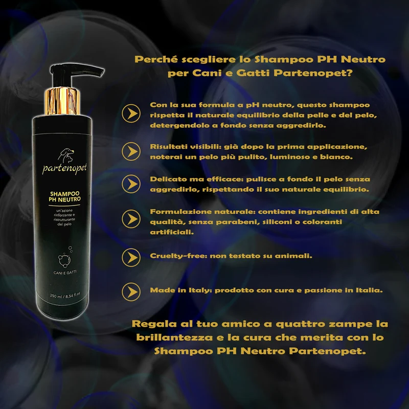 Partenopet Shampoo pH Neutro Cani e Gatti Camomilla 250 ml