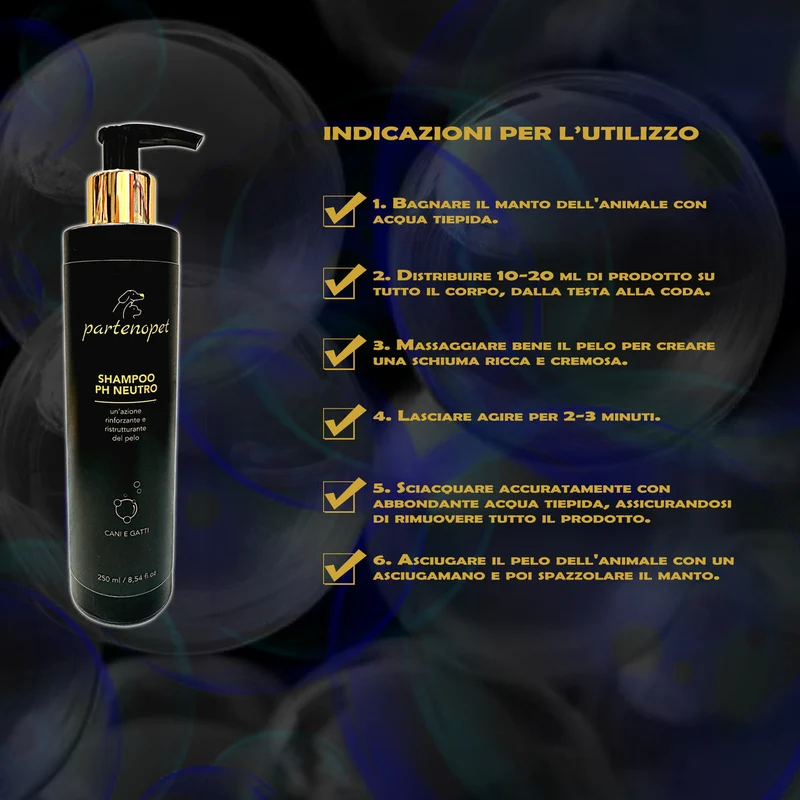 Partenopet Shampoo pH Neutro Cani e Gatti Camomilla 250 ml