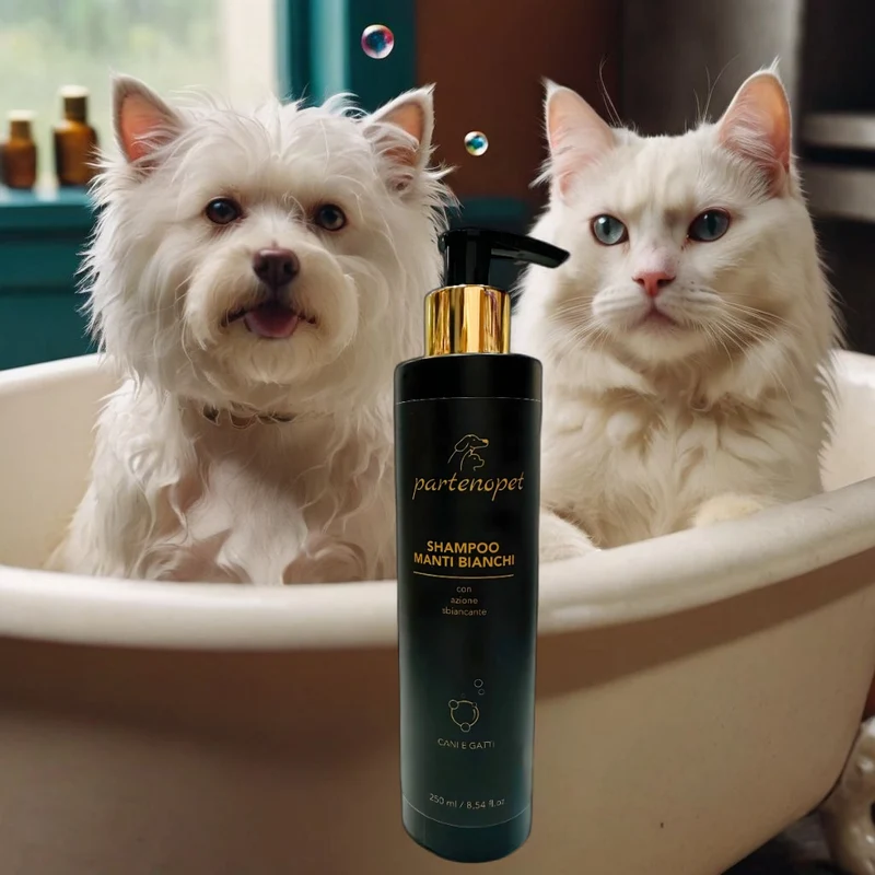 Partenopet Shampoo Manti Bianchi Cani e Gatti Rosa 250 ml