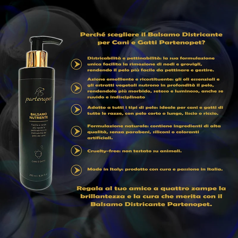 Partenopet Balsamo Districante Cani e Gatti Argan 250 ml