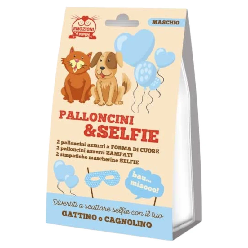 EMOZIONI A 4 ZAMPE Palloncini&Selfie Maschio