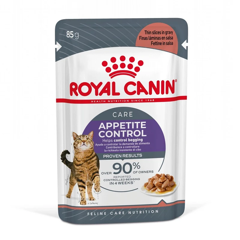 12x85g Royal Canin Feline Appetite Control Gravy Umido Gatti