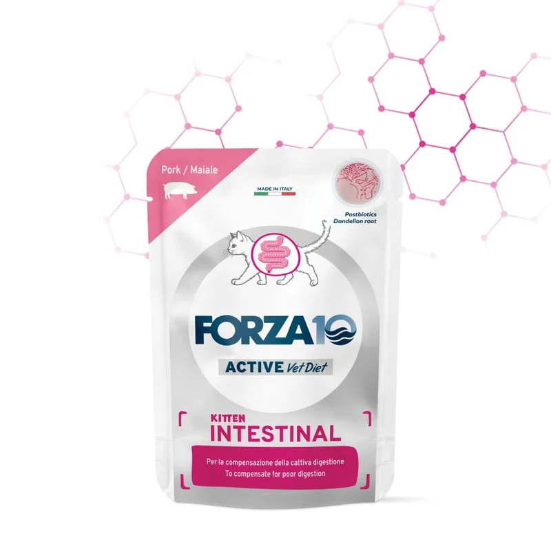 12x80g FORZA10 ACTIVE Intestinal Cat Kitten Patè