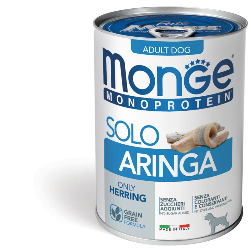 Monge Monoprotein Paté solo Aringa Adult 400g