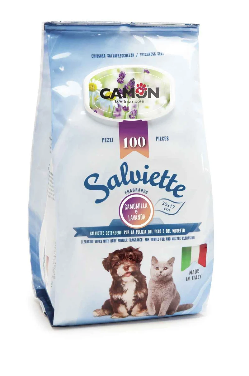 Salviette Igienizzanti "Maxi Formato" (100 salviette) - Camon