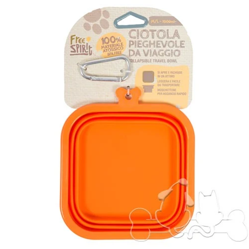 Farm Company Ciotola Pieghevole in Silicone Arancio