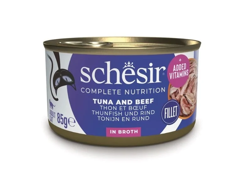 Schesir Complete Nutrition Tonnetto e Manzo con Riso in Brodo 85g