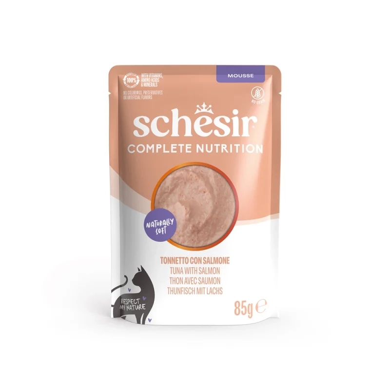Schesir Complete Nutrition Mousse Tonnetto Salmone 85g