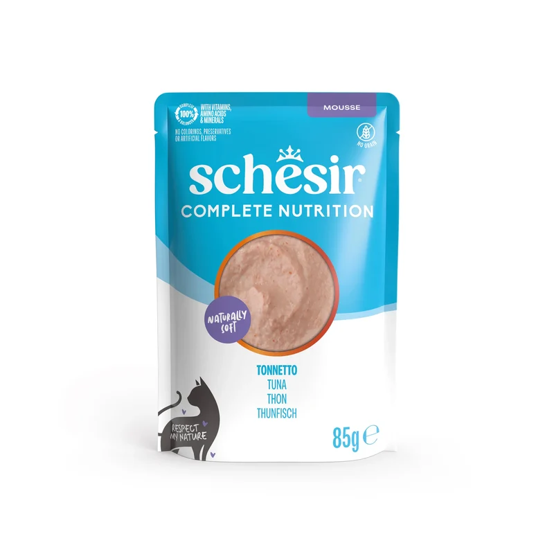 12x85g Schesir Complete Nutrition Mousse Tonnetto