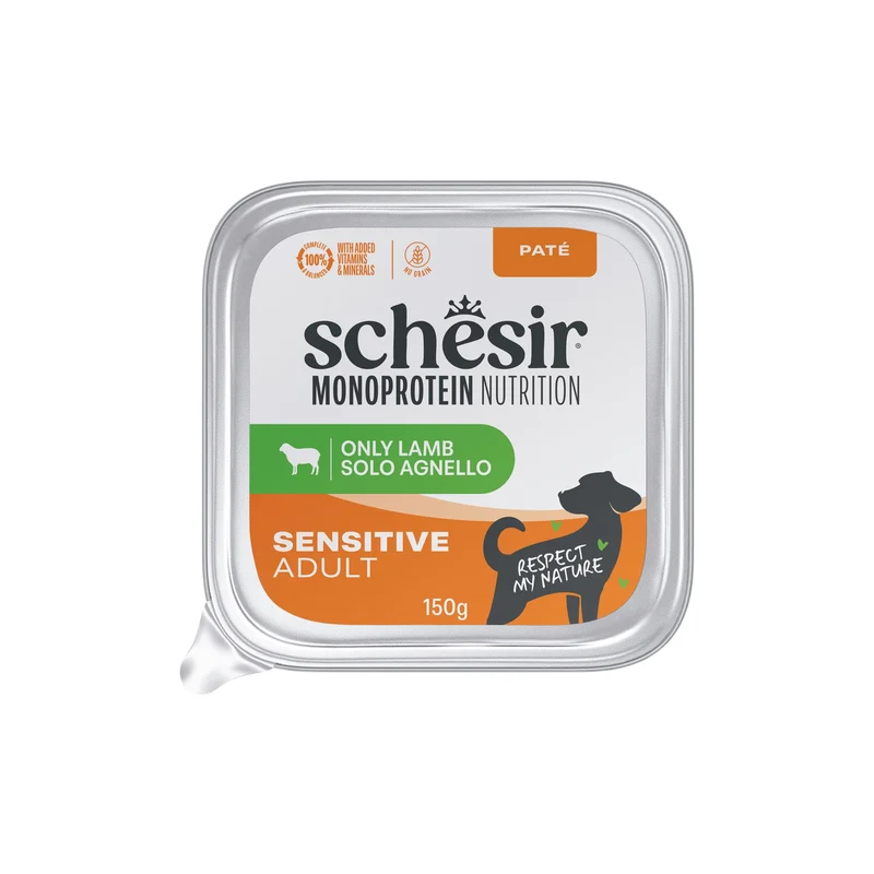 Schesir Monoprotein Nutrition Agnello Paté Cane 150g