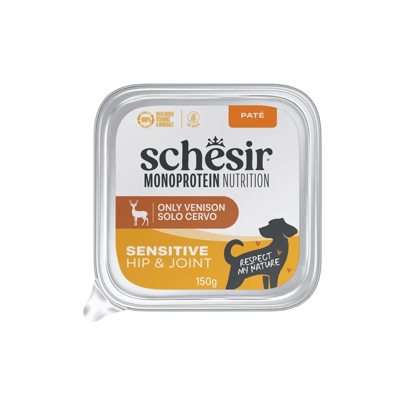 Schesir Hip & Joint Grain Free Monoproteico Cervo Paté Cane 150g