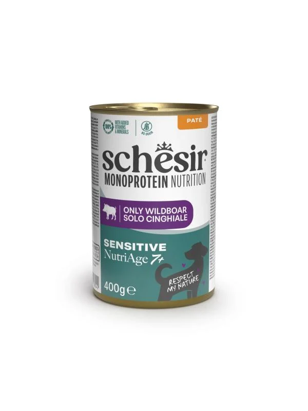 Schesir Nutriage 7+ Monoproteico Cinghiale Paté Cane Senior 150g