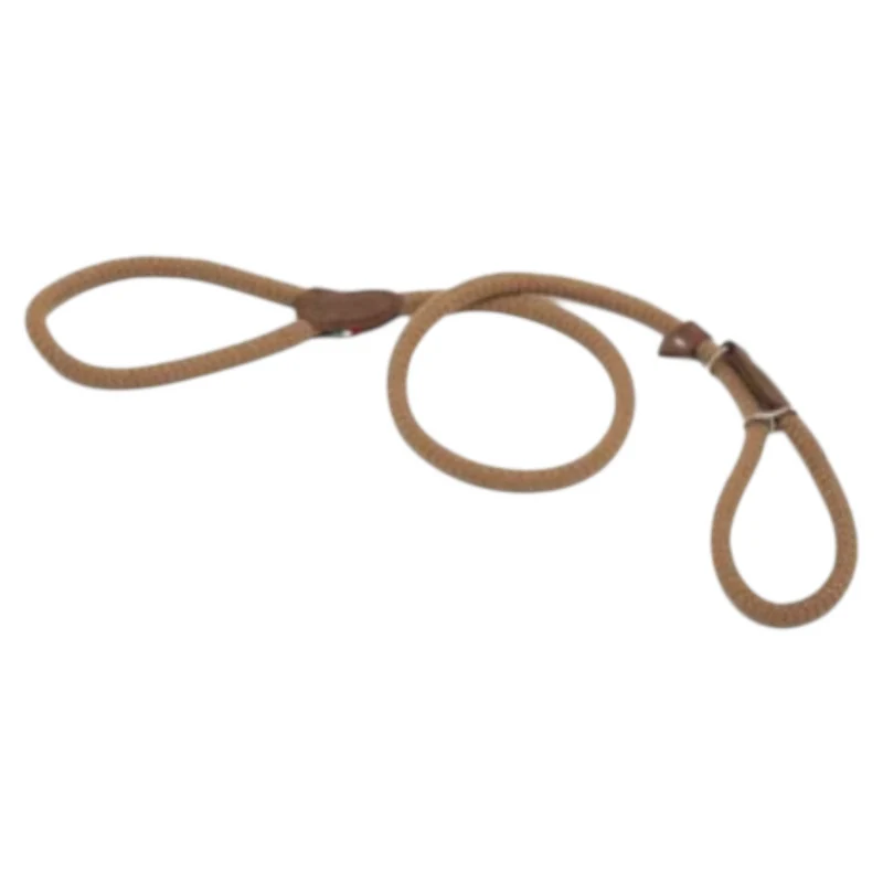 LEOPET Guinzaglio regolabile in corda a Strangolo Beige