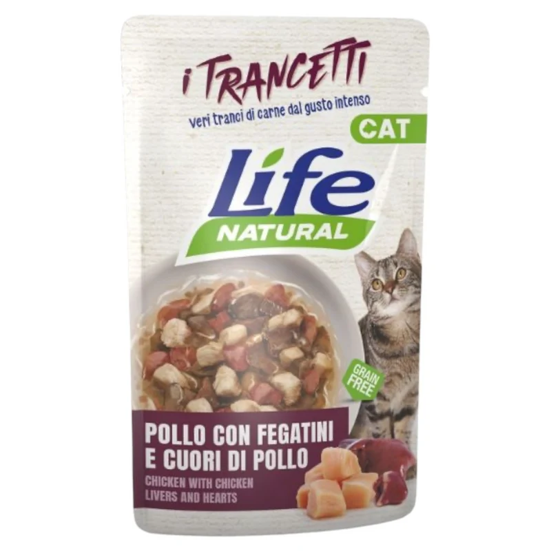 LIFE Cat Trancetti Pollo con Fegatini di Pollo 55gr