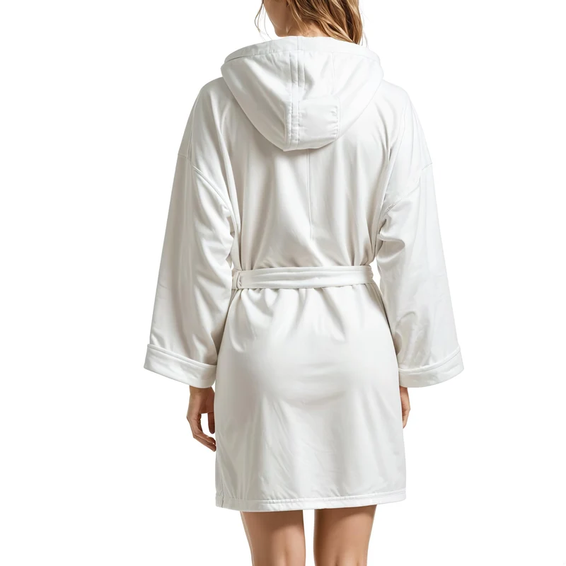 PETTI Artigiani Italiani Accappatoio Microfibra, Bianco, S Unisex-Adulto