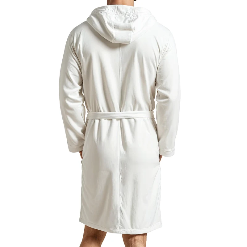 PETTI Artigiani Italiani Accappatoio Microfibra, Bianco, S Unisex-Adulto