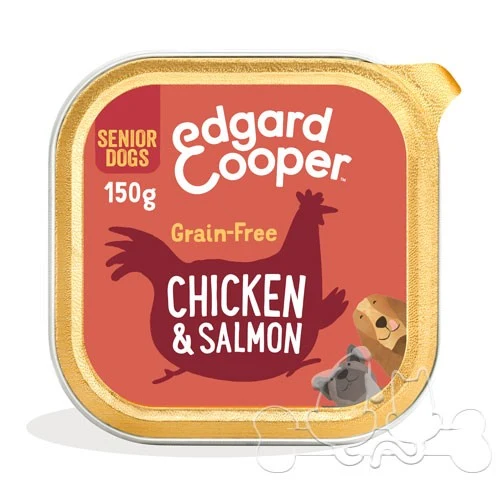 Edgard & Cooper umido cane Senior Pollo Salmone Broccoli e Mirtillo