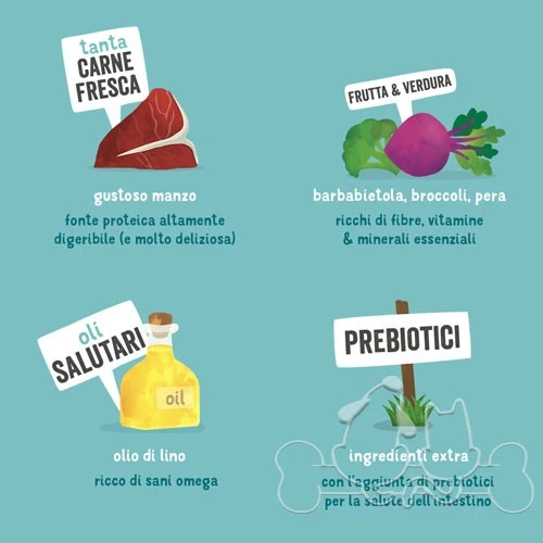 Edgard & Cooper umido cane Adult Manzo Barbabietola e Broccoli