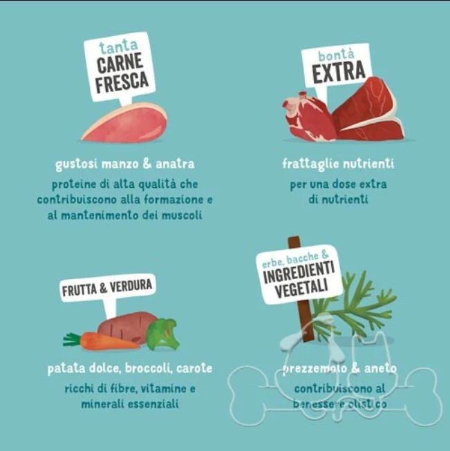 Edgard & Cooper umido cane Adult Manzo Anatra Patate e Broccoli