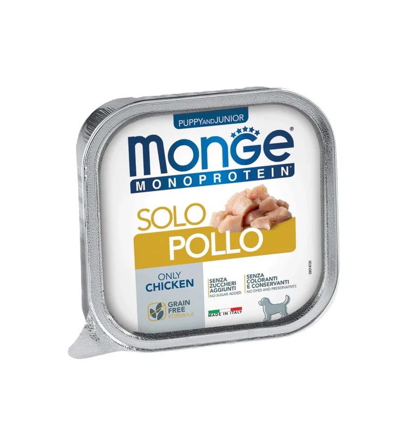 Monge Cane Monoprotein Solo Puppy Pollo 150g