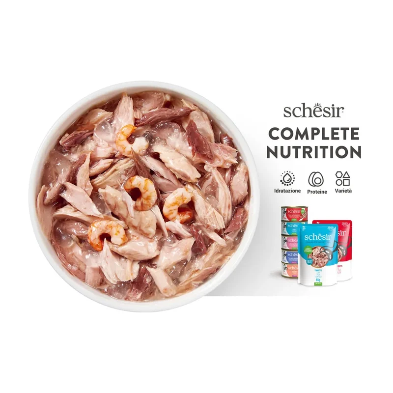 6x85g Schesir Cat in Jelly Mix Pesce e Carne - Umido Gatto