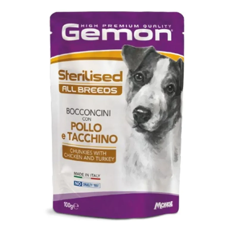 Gemon All Breeds Sterilised Bocconcini con Pollo e Tacchino 100g