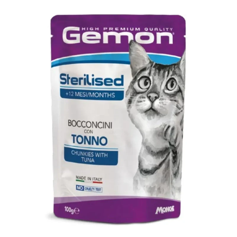 Gemon Cat Sterilised Bocconcini con Tacchino 100g