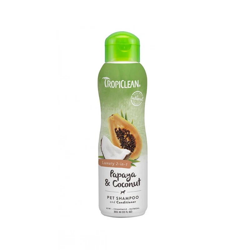 Tropiclean Shampoo e balsamo papaya e cocco