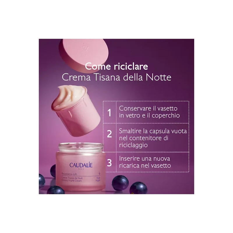 Caudalie Resveratrol-lift Crema Tisana Notte 50ml Idratante