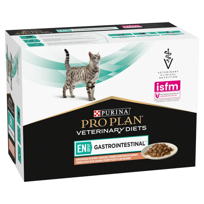 PURINA Veterinary Diets Cat EN Gatrointestinal Salmone 10x85gr (Pack)