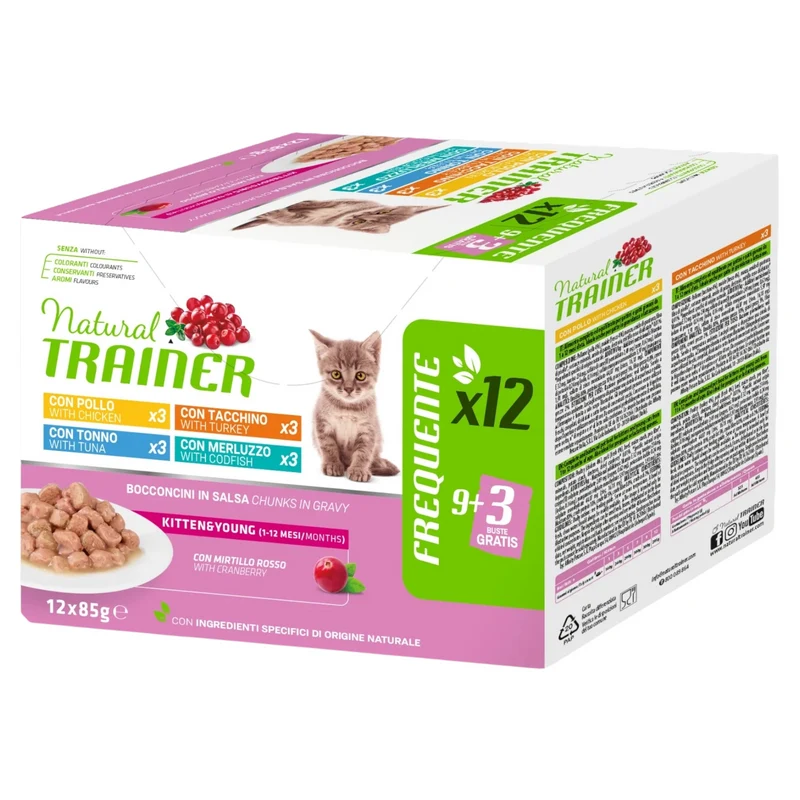 TRAINER Cat Multipack Kitten Mix 9+3pz