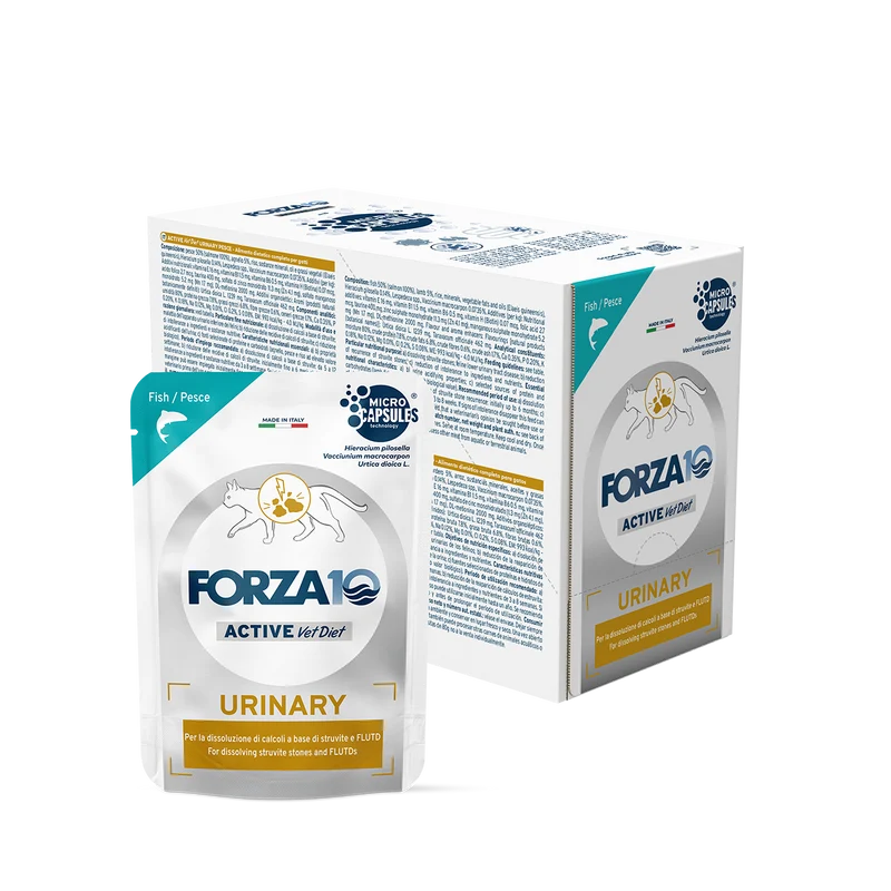 12x80g Forza10 Urinary Active Vet Diet Pesce Gatto