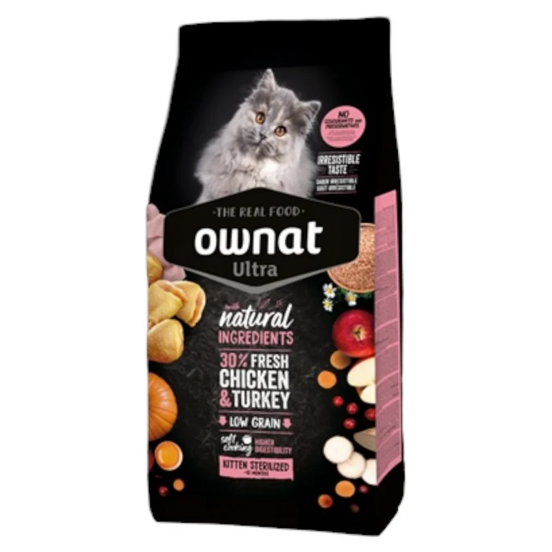 OWNAT Gatto Ultra Kitten Sterilised Pollo fino a 12 mesi 1,5Kg