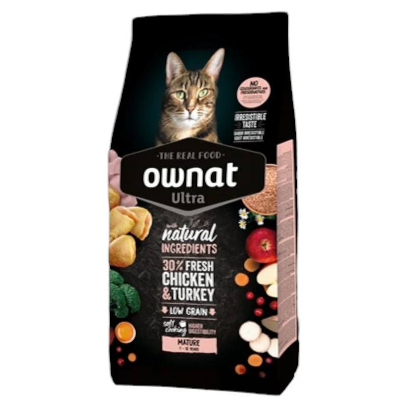 OWNAT Gatto Ultra Mature Pollo da 7 a 12 anni 1,5Kg