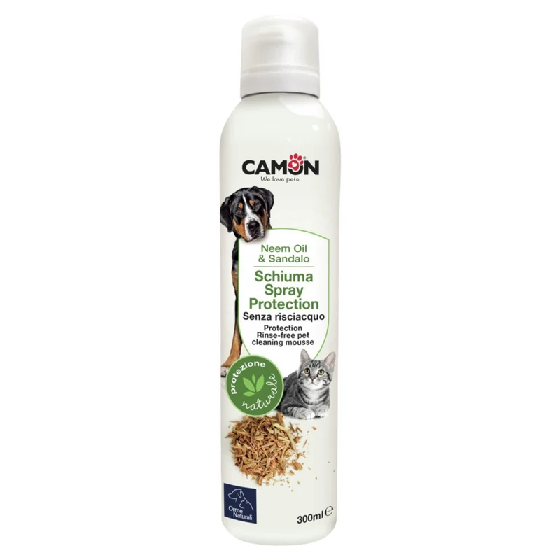 CAMON Schiuma spray senza risciacquo al Neem e Sandalo 300ml